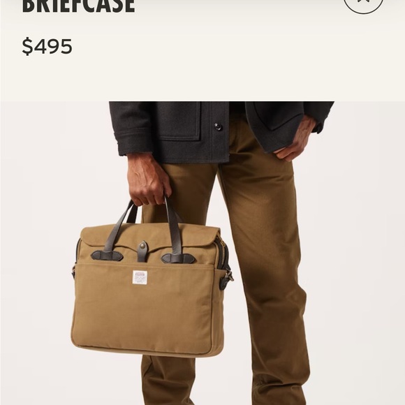 Filson Original Rugged Twill Briefcase, new with tags, excellent condition. - Picture 2 of 15